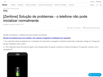 [Zenfone] Solução de problemas - o telefone não pode ... - Asus