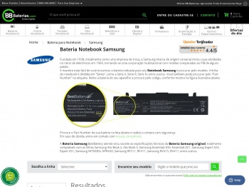 Bateria para Notebook Samsung - Bateria Samsung