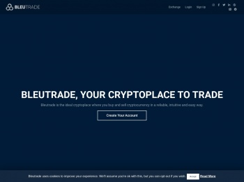 Bleutrade Cryptocurrency Exchange | Bleutrade. Your ...