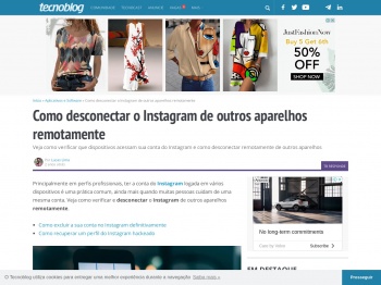 Como revogar acesso de aplicativos no Instagram – Tecnoblog