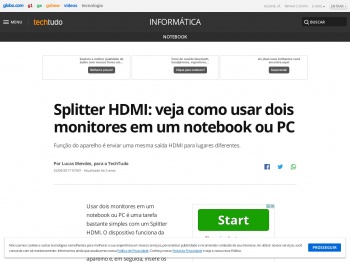 Splitter HDMI: veja como usar dois monitores em um notebook ...