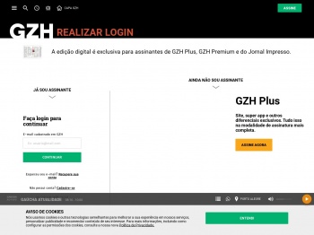Realizar Login - Jornal Digital | GaúchaZH