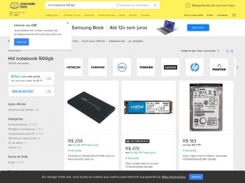 Hd Notebook 500gb - Informática [Melhor Preço] no Mercado ...