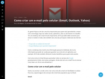Como criar um Gmail e Outlook - Canaltech