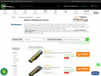 Bateria para Notebook Lenovo - Bateria Lenovo - BB Baterias