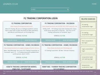 f2 trading corporation login - General Information about Login