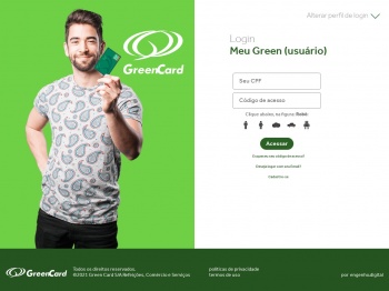 Login Usuário - Green Card