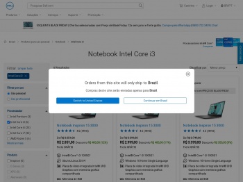 Notebook Intel® Core™ i3 | Dell Brasil
