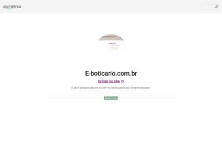 O site E-boticario está em 16.383º no ranking do Brasil ... - urlm