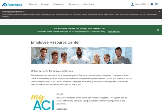 Employee Resource Center | Albertsons